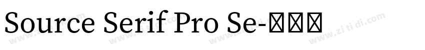 Source Serif Pro Se字体转换